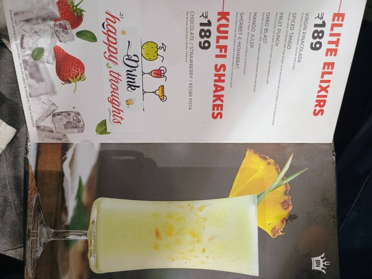 Barbeque Nation menu