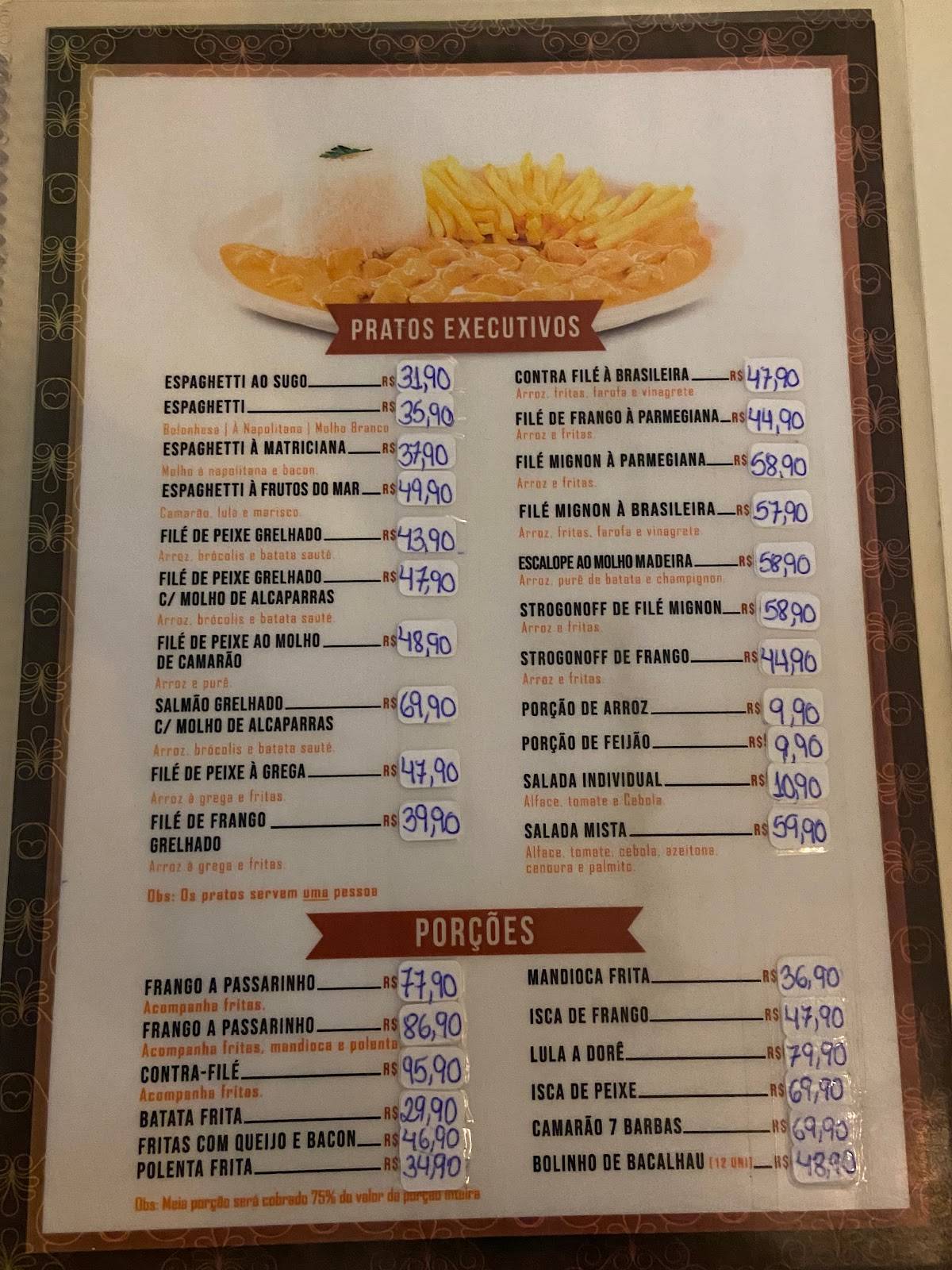 Real Mar & Lanches cardápio