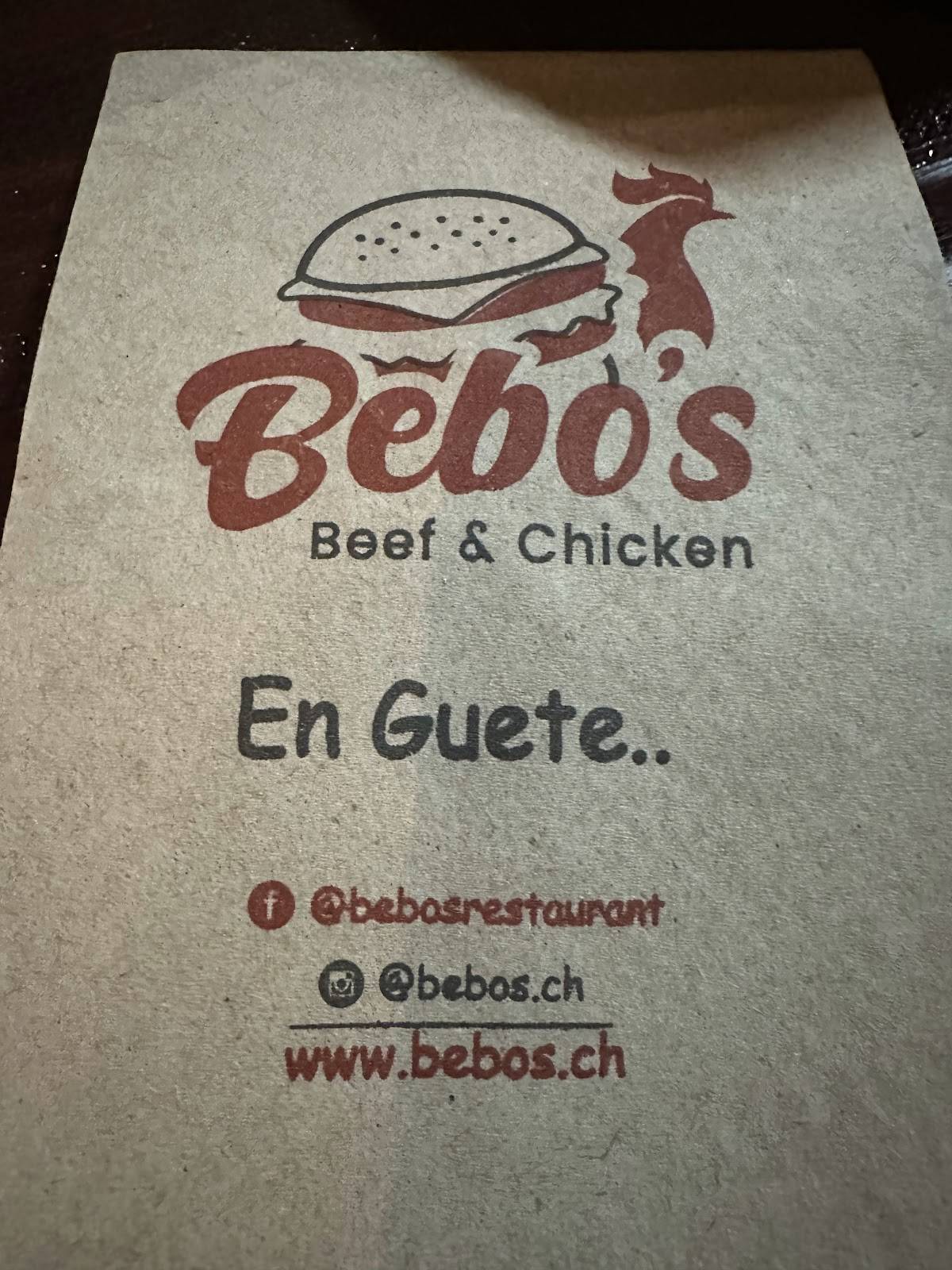 Menu di Bebos 
