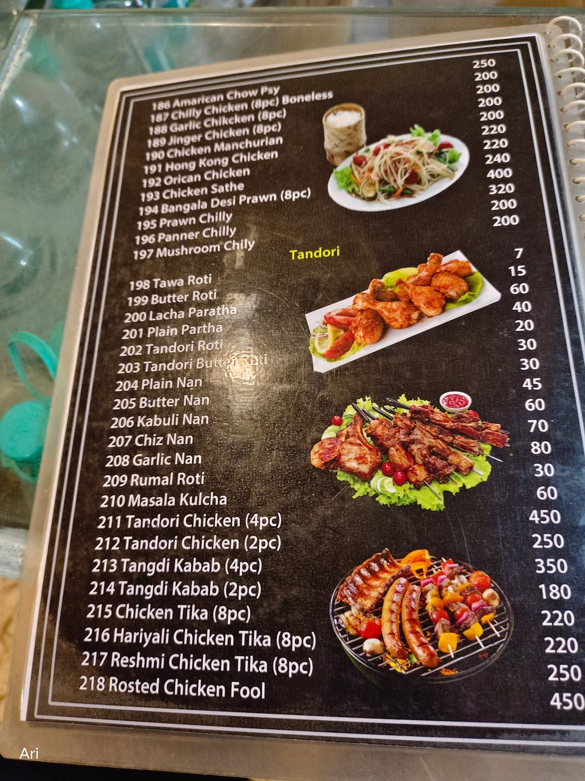 BigBoss Restaurant menu
