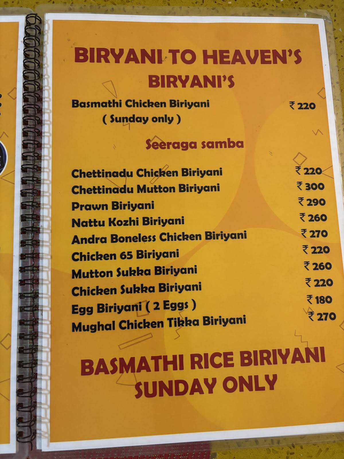 Biryani to Heaven in Madurai Best nonveg family chettinad restaurant in Madurai chettinadu special restaurant menu