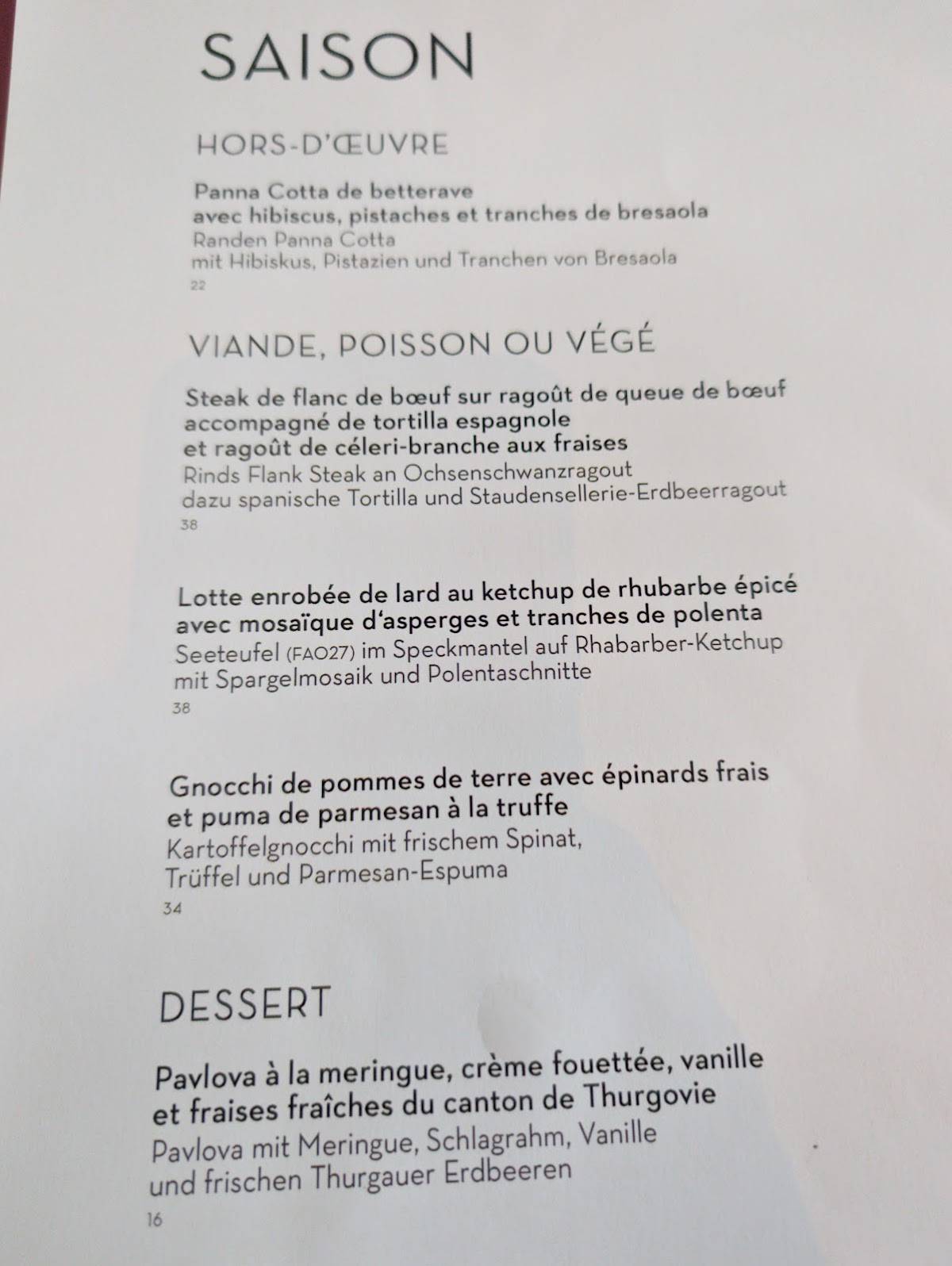 Menu di Brasserie LOK 