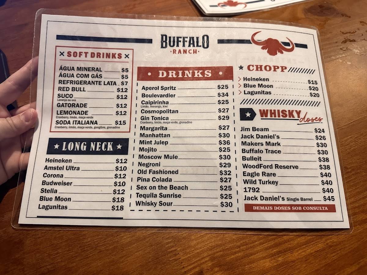 Buffalo Ranch cardápio