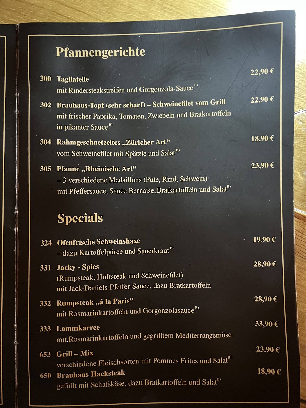 Menu de Restaurant Butcha Sindorf