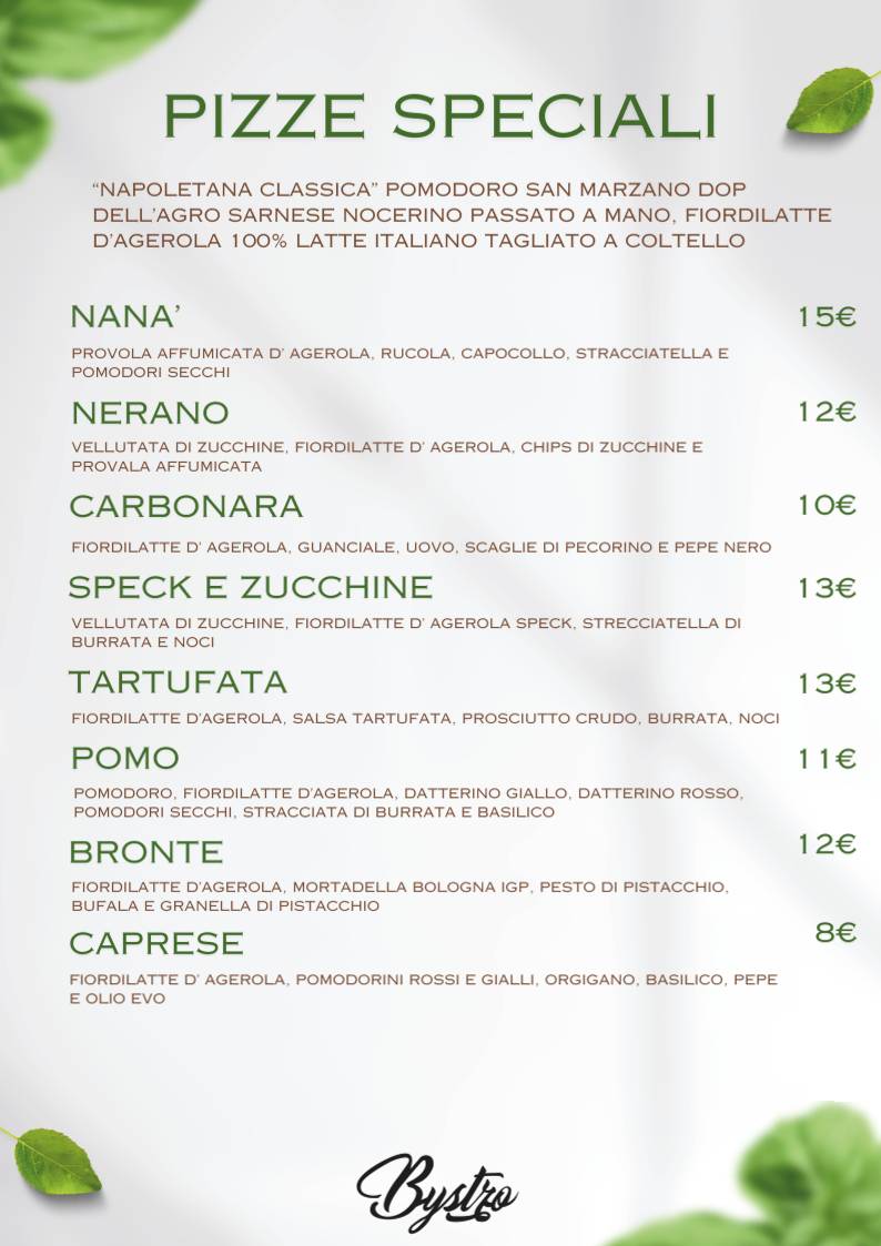 Menu di Bystro 