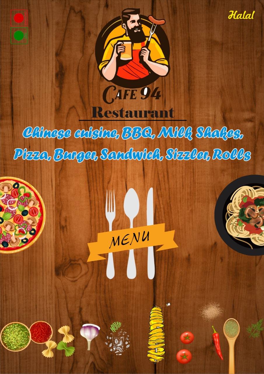 Cafe 94 menu