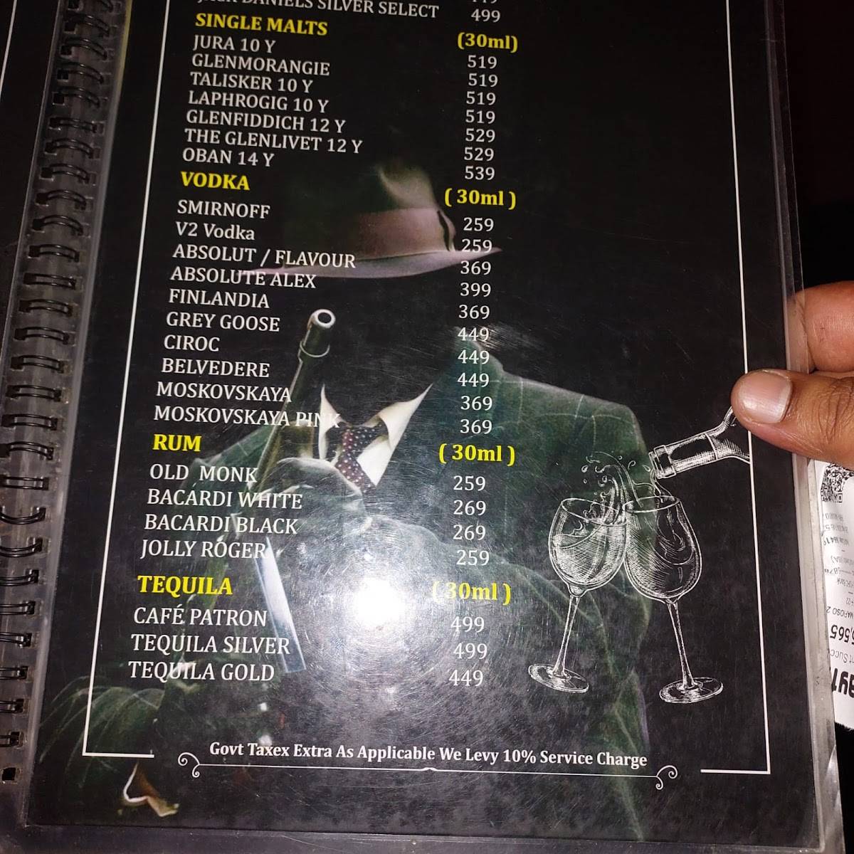 Café Mafioso menu