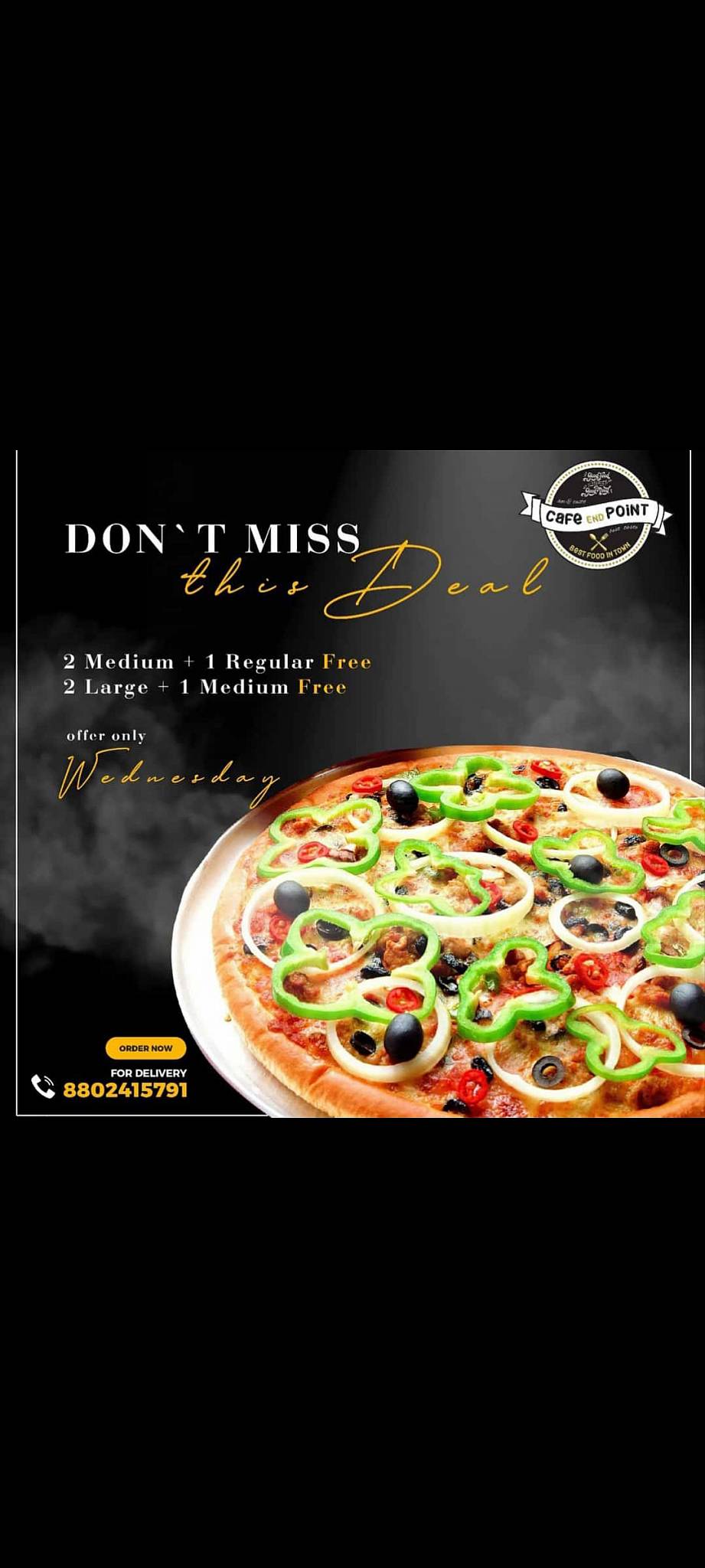 Cafe end point mair menu