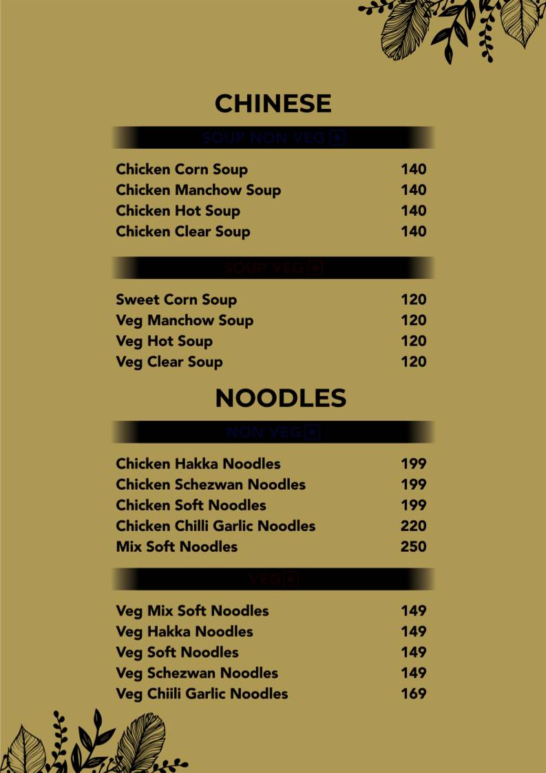 Charminar Biryani menu