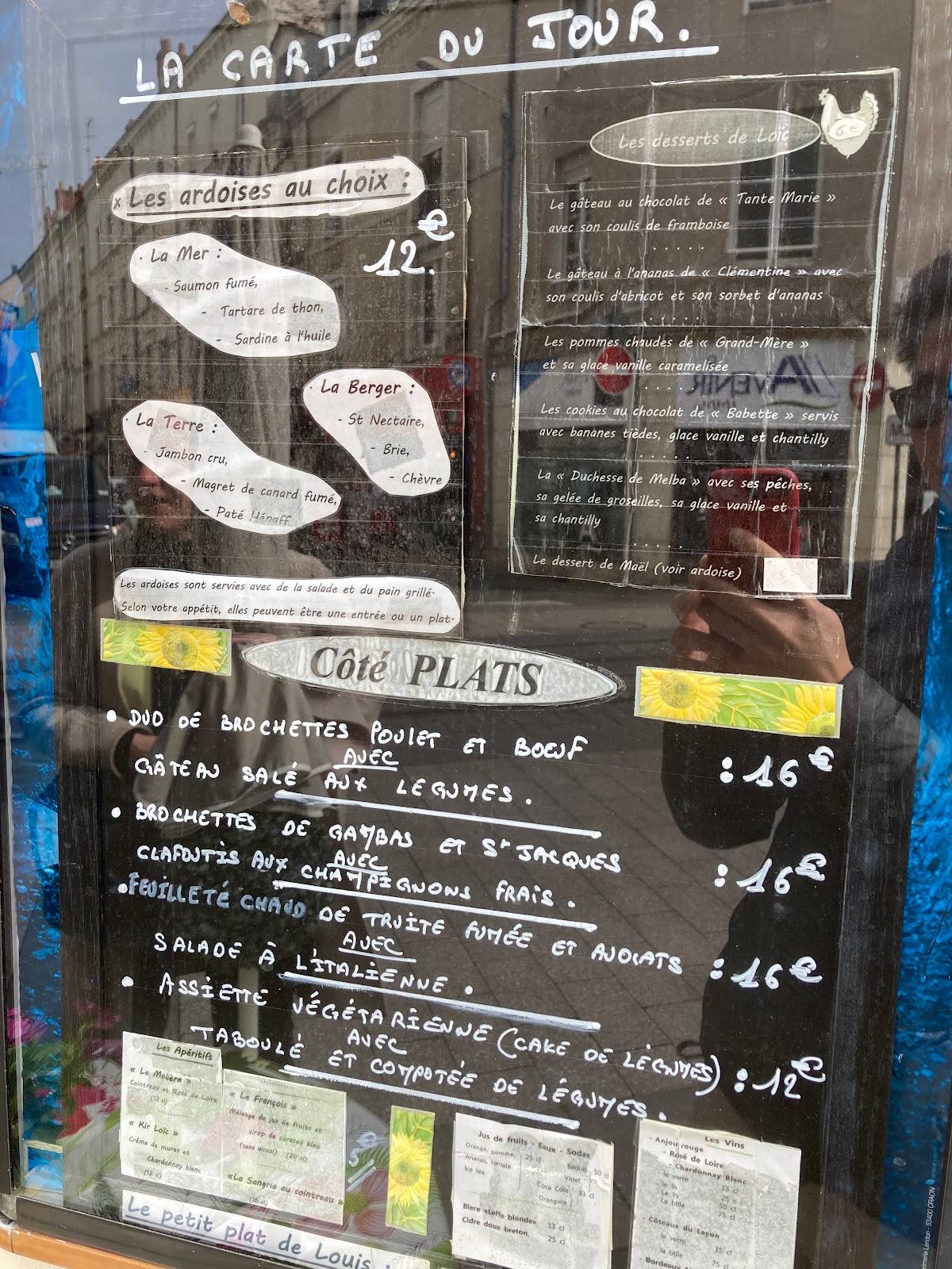 Menu de Chez Loic