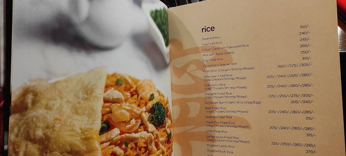 Chowman (Kukatpally) menu
