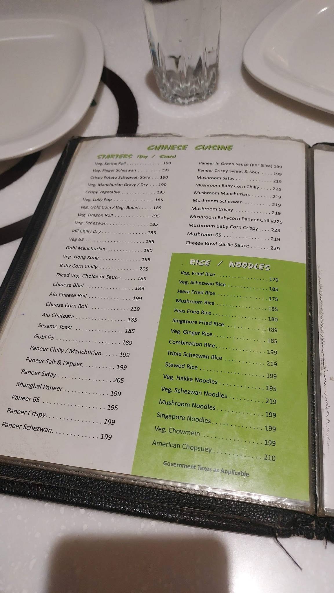 Classic pure veg Andheri East menu