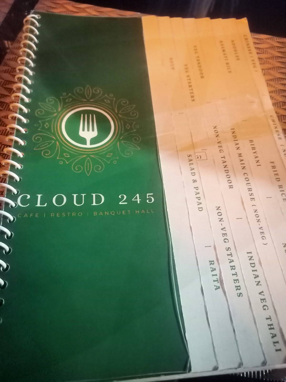 Cloud-245 menu