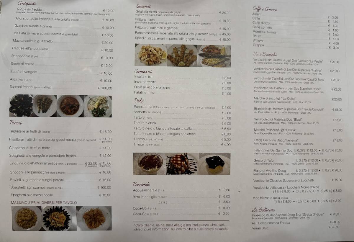 Menu di Delizie Di Mare 
