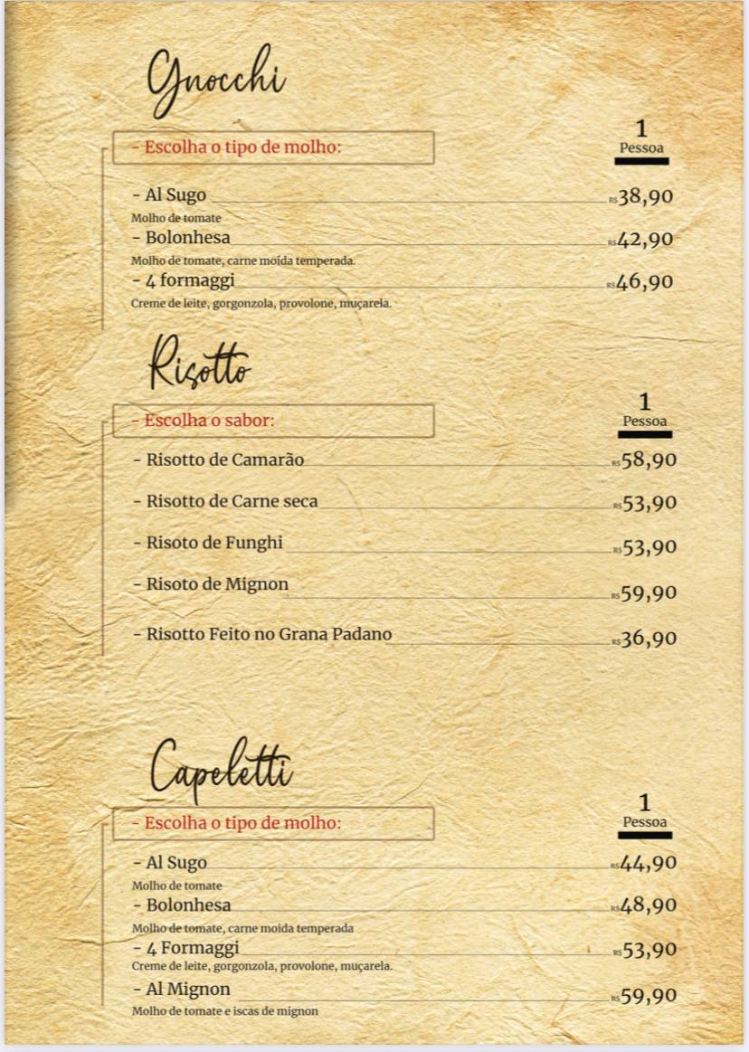 Di Bello Pizzeria cardápio