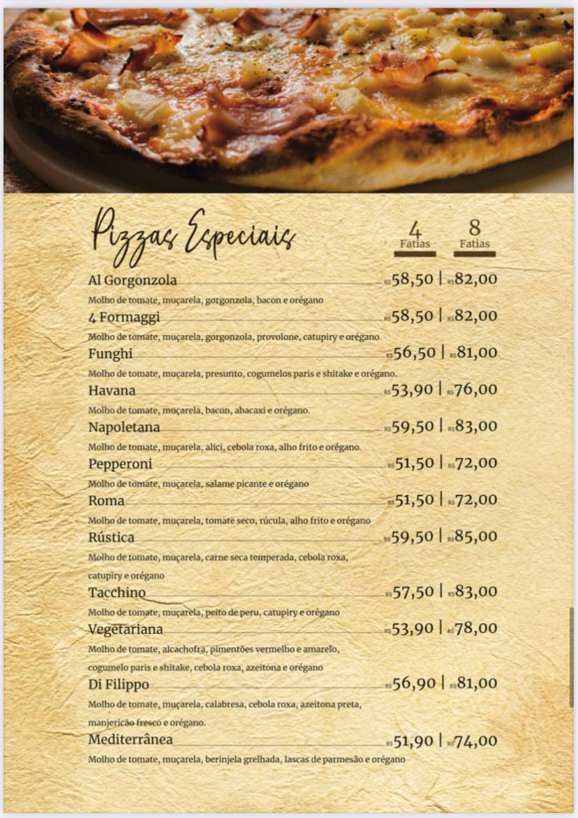 Di Bello Pizzeria cardápio