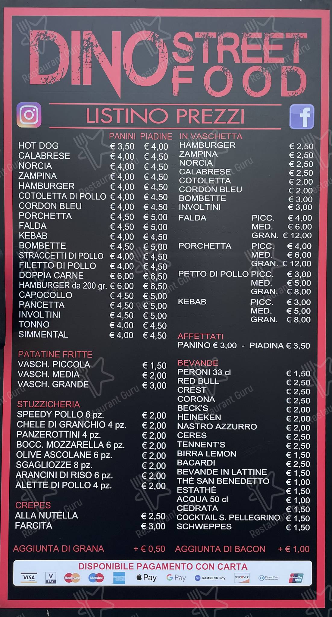 Menu di Dino Street Food 