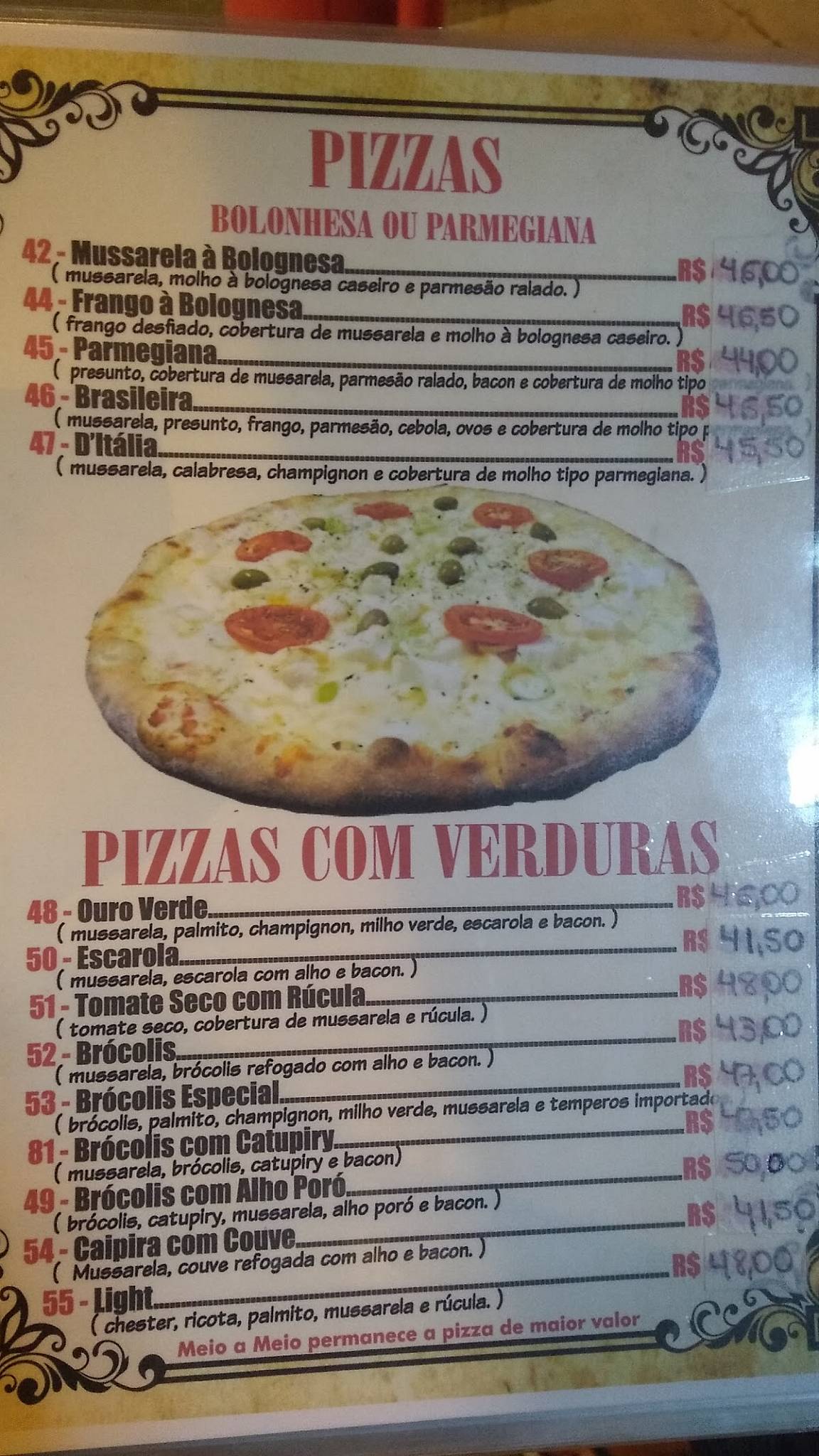 Disk Nona Pizzas & Calzones ipiranga cardápio