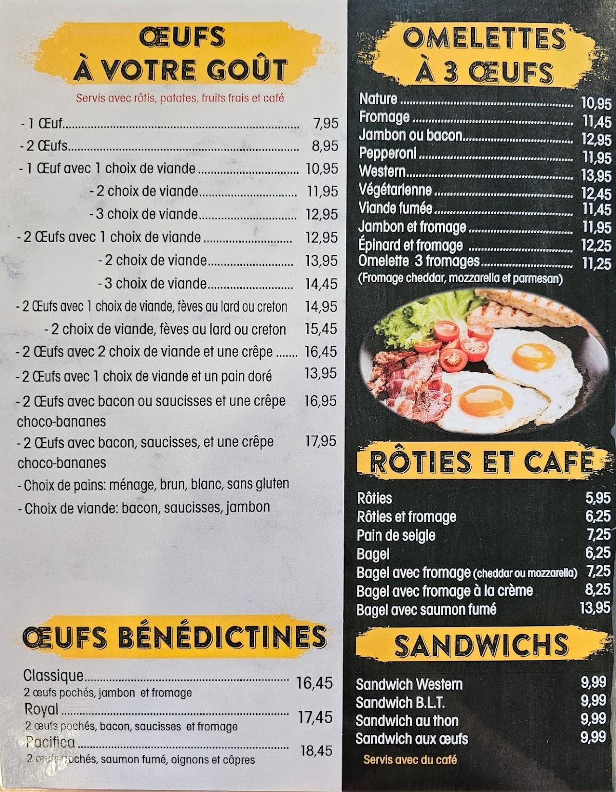 Menu de Chez Mon Copain 2024