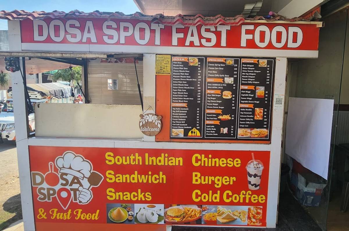 Dosa spot & fast food menu