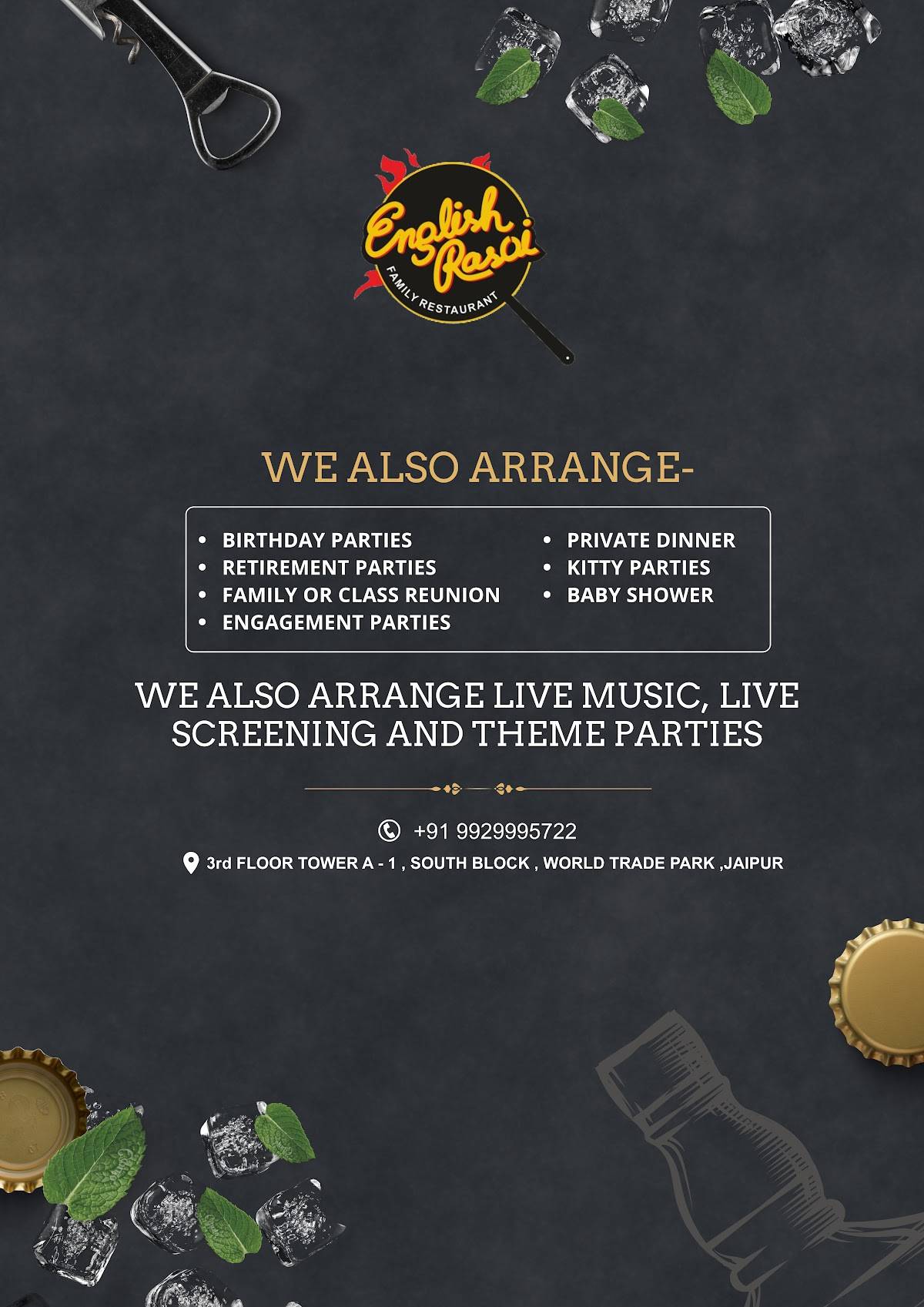 English Rasoi (WTP) menu