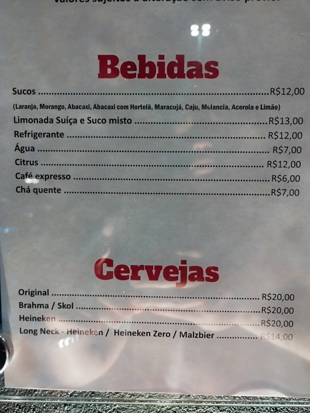 Estação Da Comida cardápio