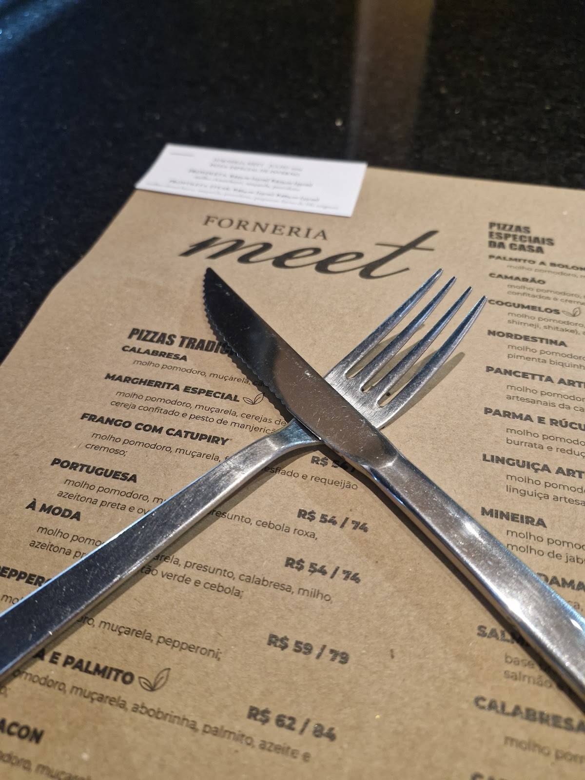 Forneria Meet cardápio