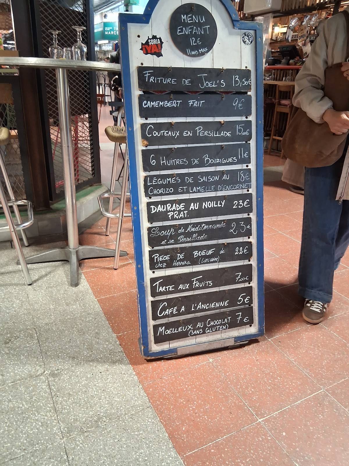 Menu de Halles et Manger