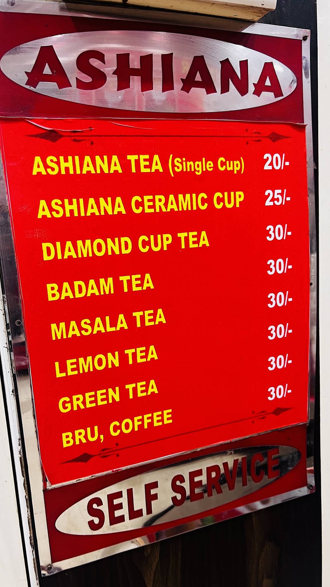 Hotel Ashiana (MAIN BRANCH) menu