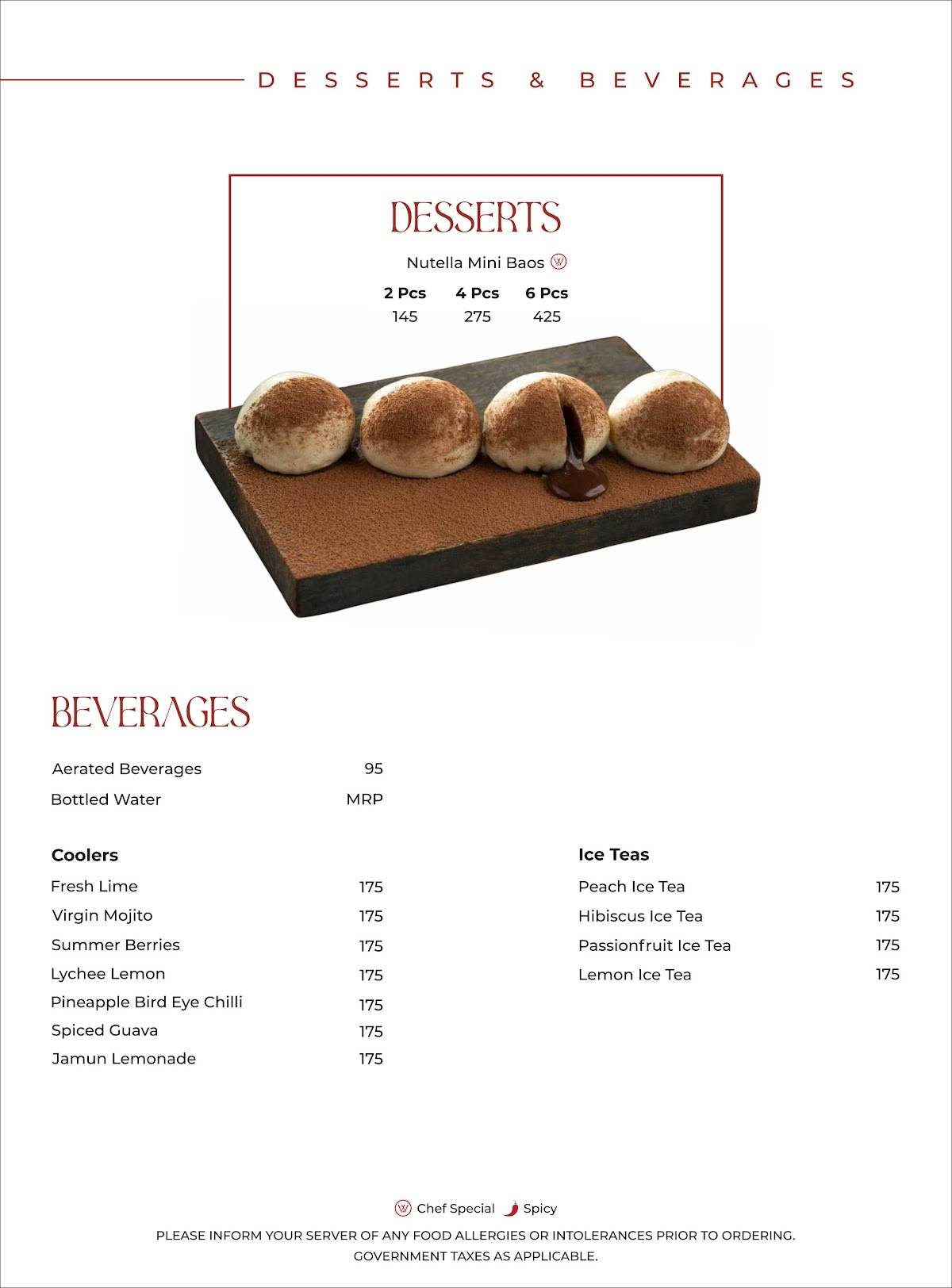 House of Wok, Mohali menu