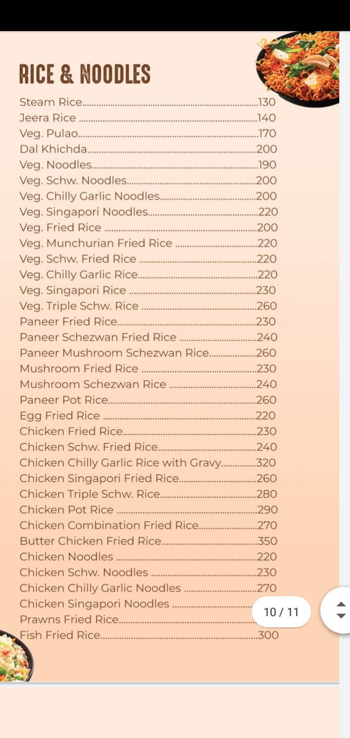 Hunger ground menu