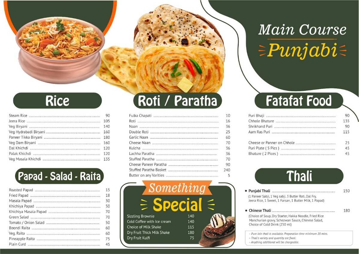 ICB's BIG FOODIES menu