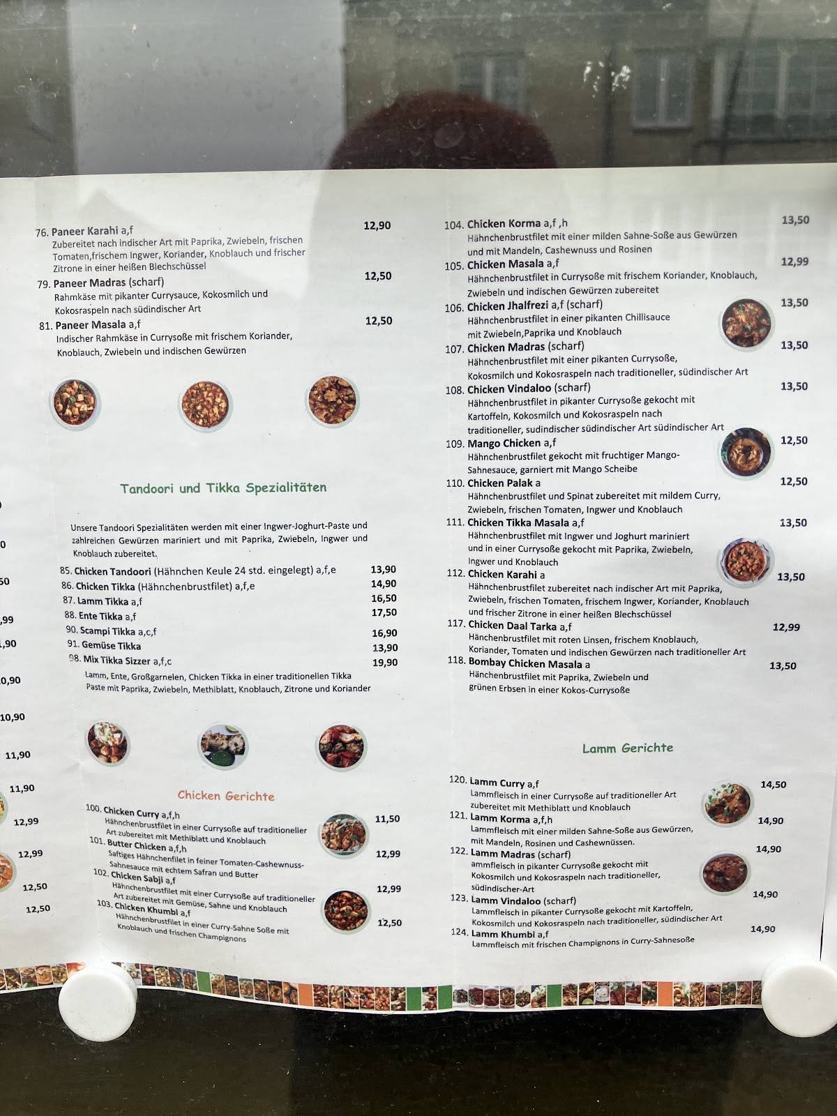 Menu de Restaurant Indian City