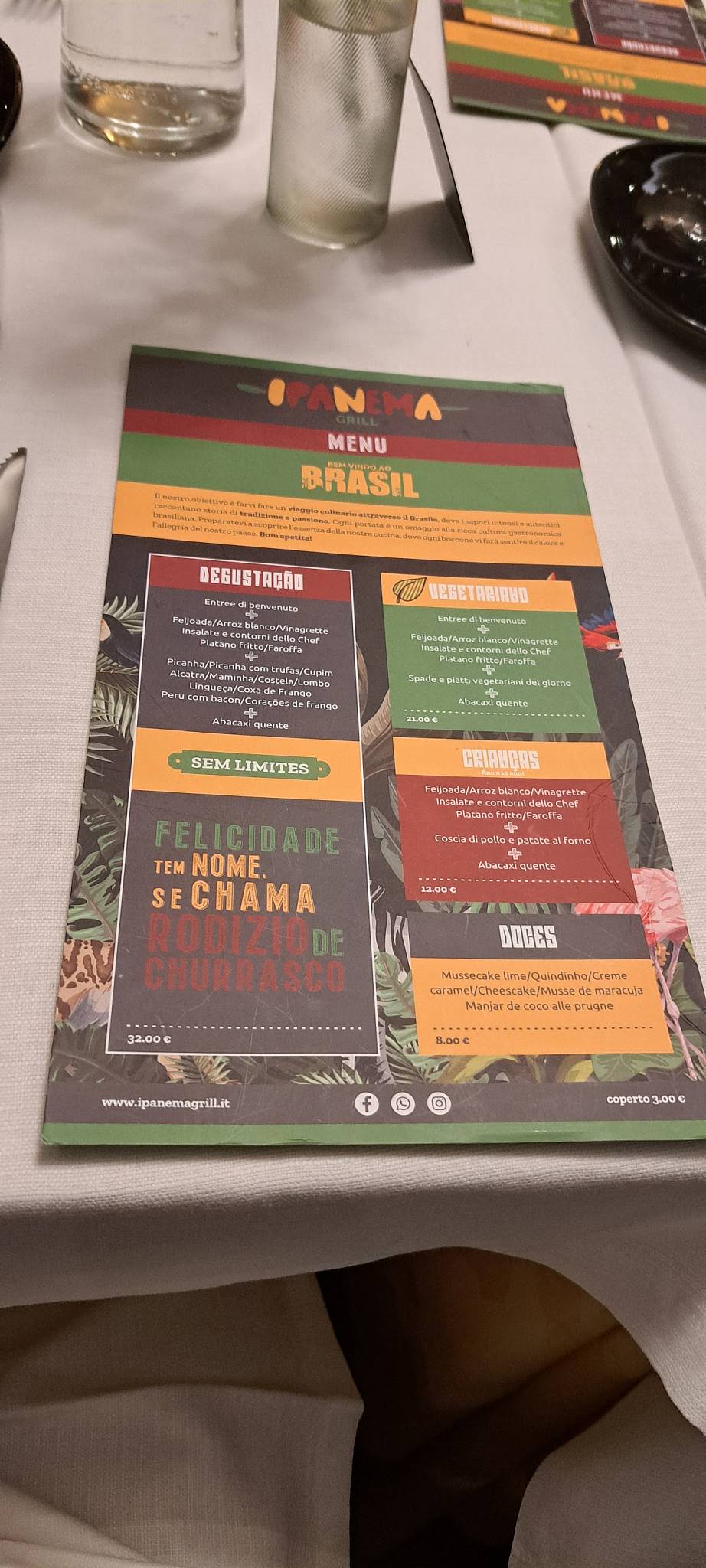 Menu di Ipanema Grill 
