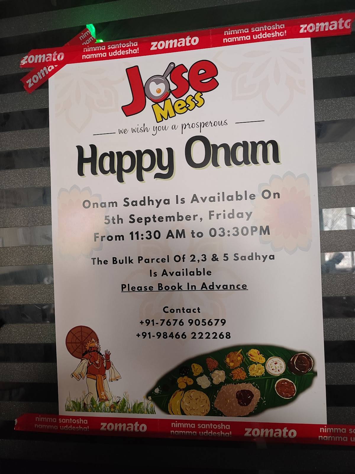 Jose Mess - S.G Palya menu