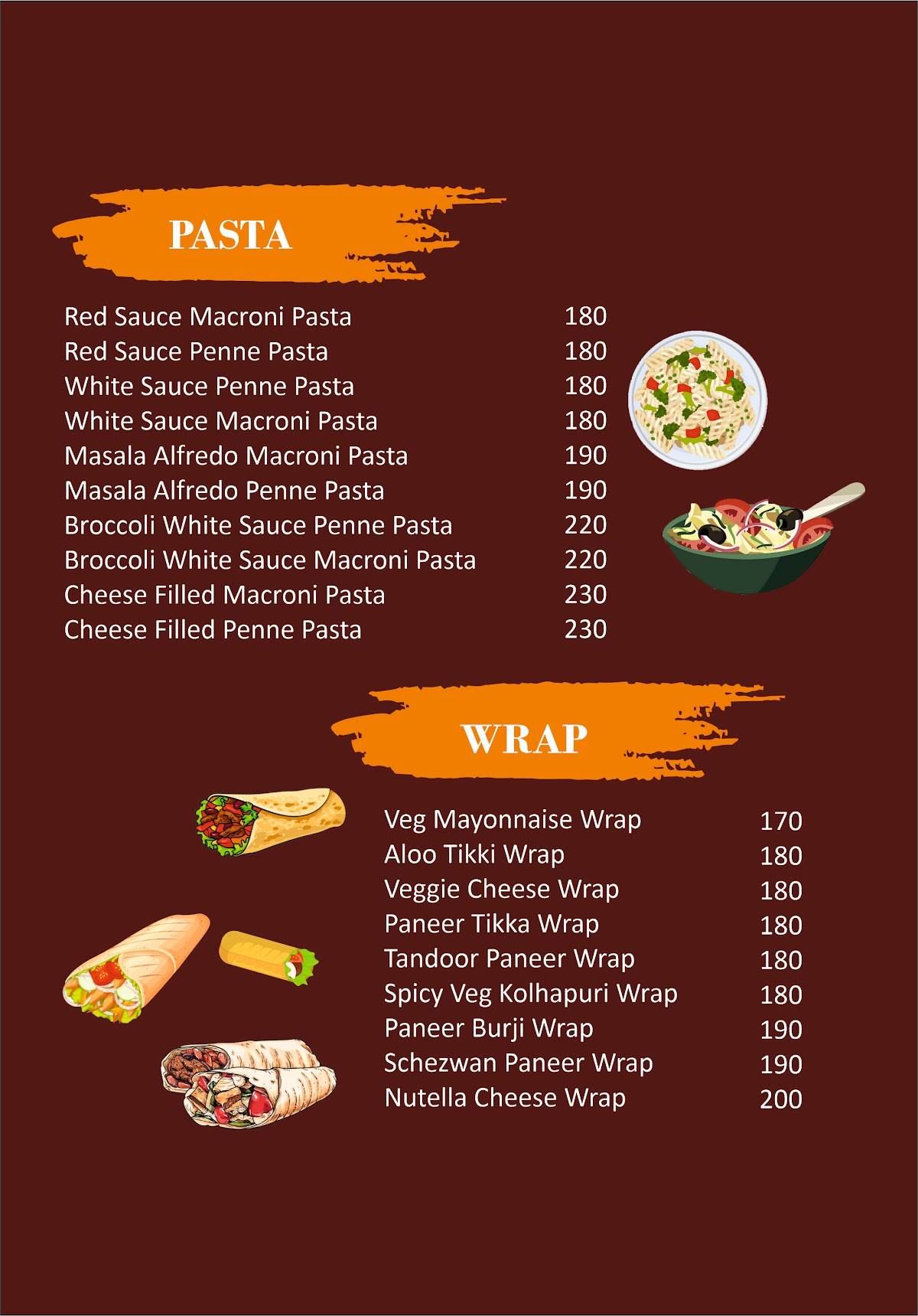 Just Bake Cake Shop & Coffee House Kolhapur menu