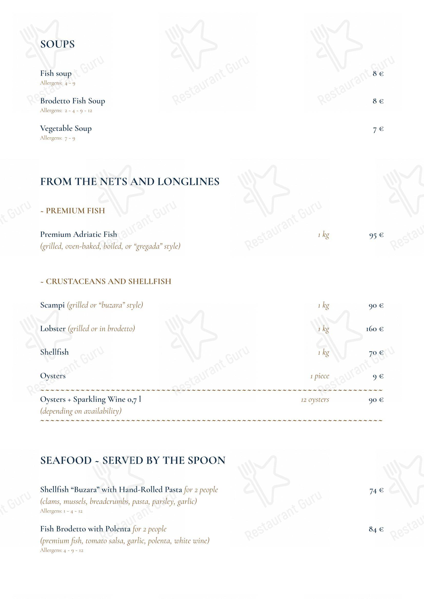 Menu di Restaurant Kadena - Menu bar