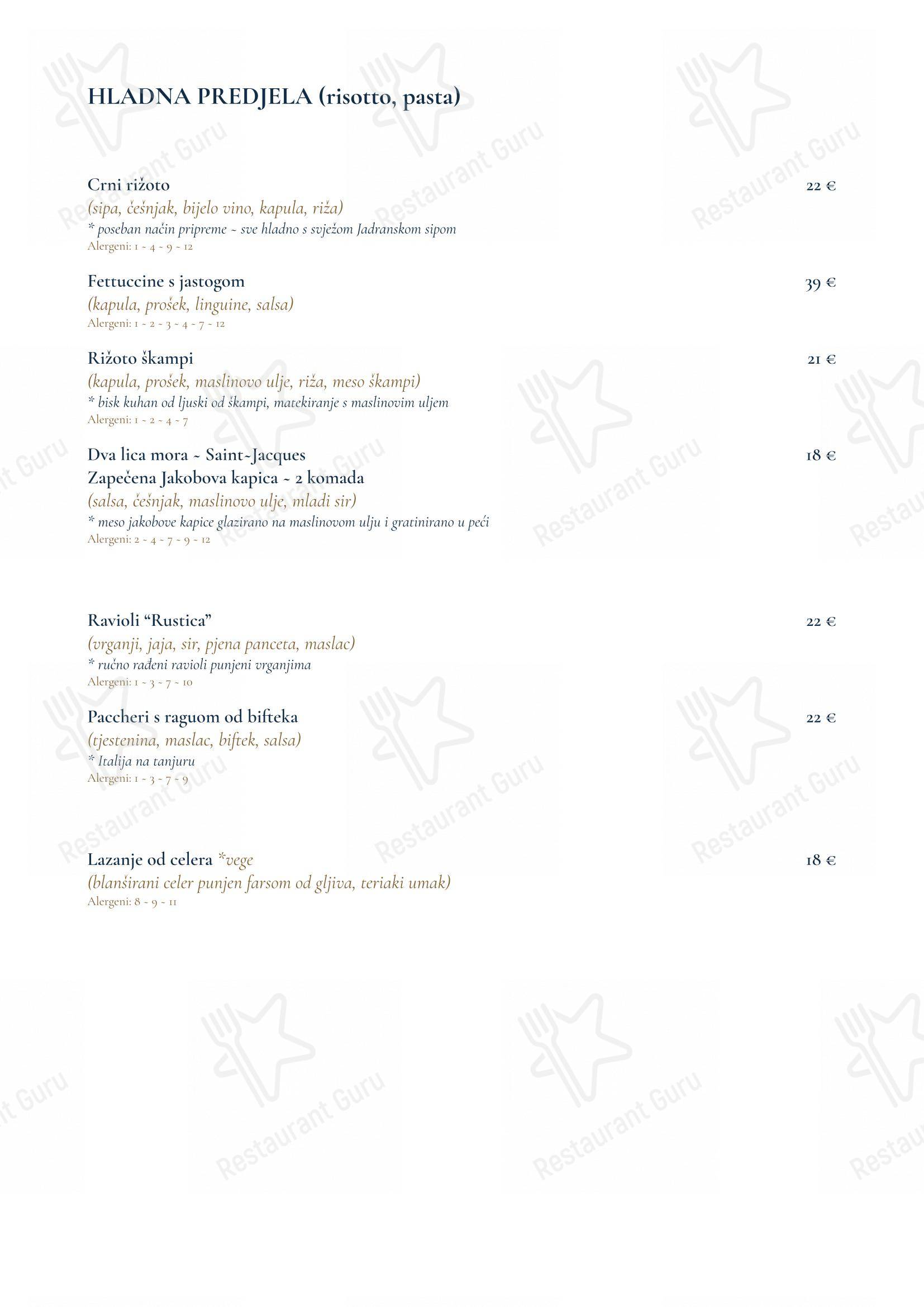 Menu di Restaurant Kadena - Menu bar