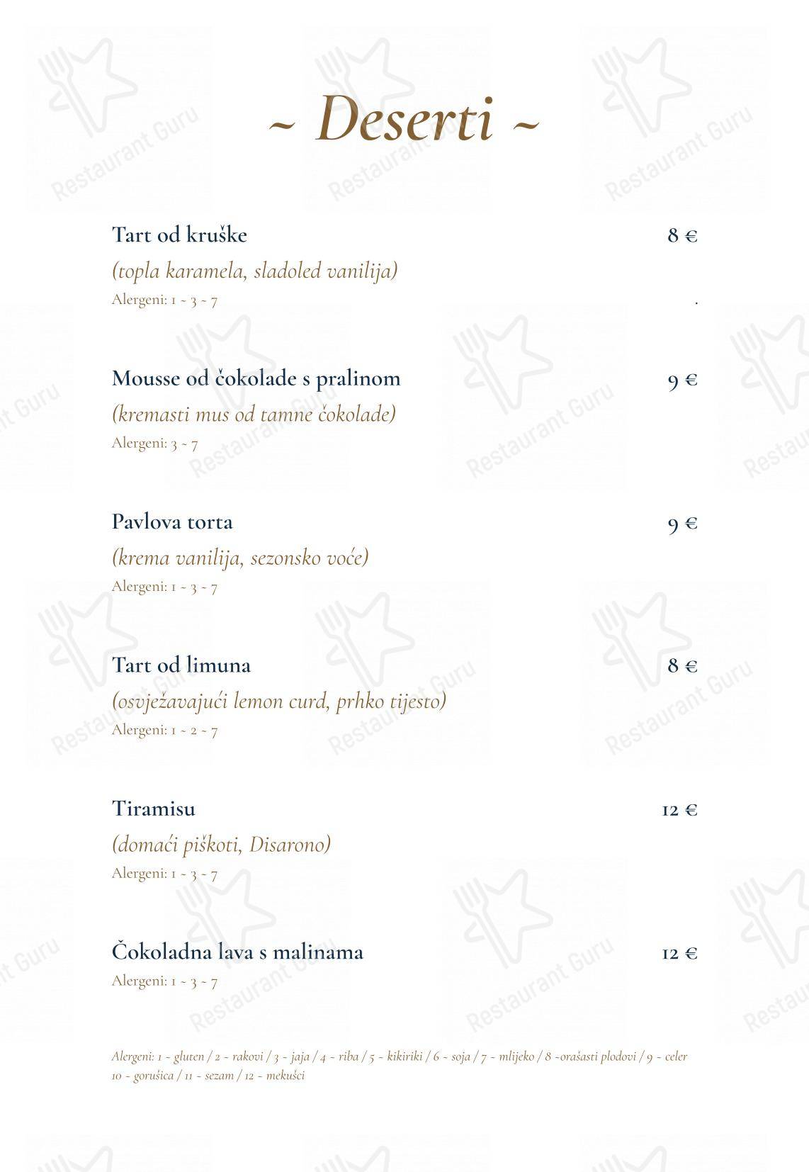 Menu di Restaurant Kadena - 菜单