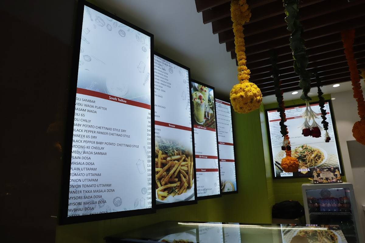 Kamats Amravati menu