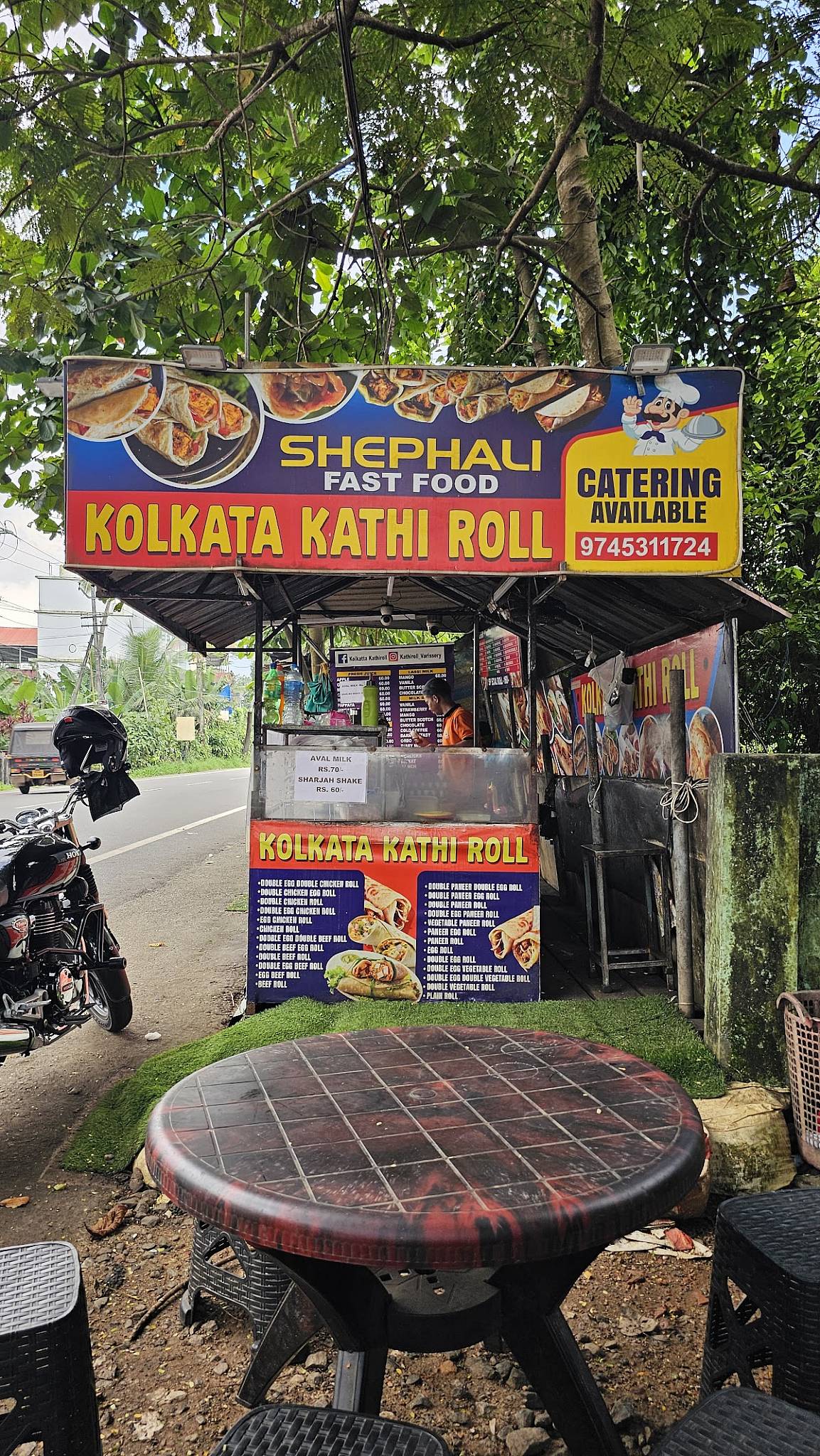 Kathi Roll , Kottayam Varisseri menu