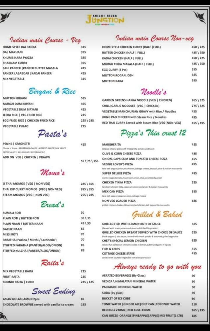 Knight Rider Junction menu