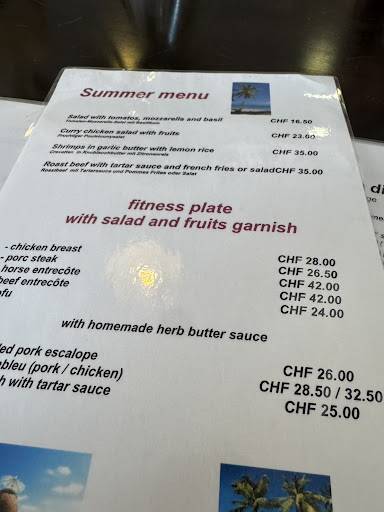 Menu di Restaurant Krone Spiez 