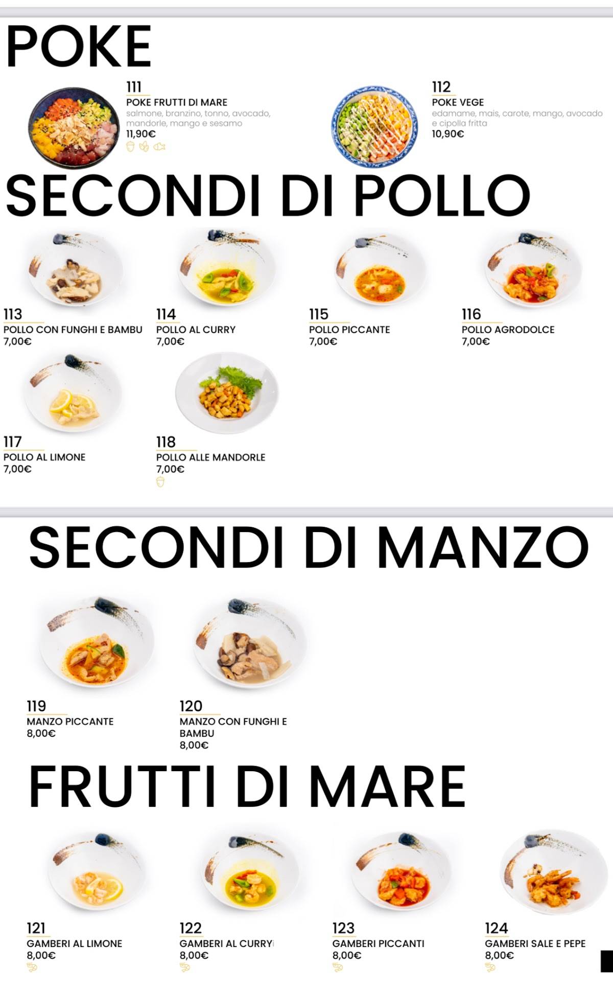 Menu di LH wok ristorante 