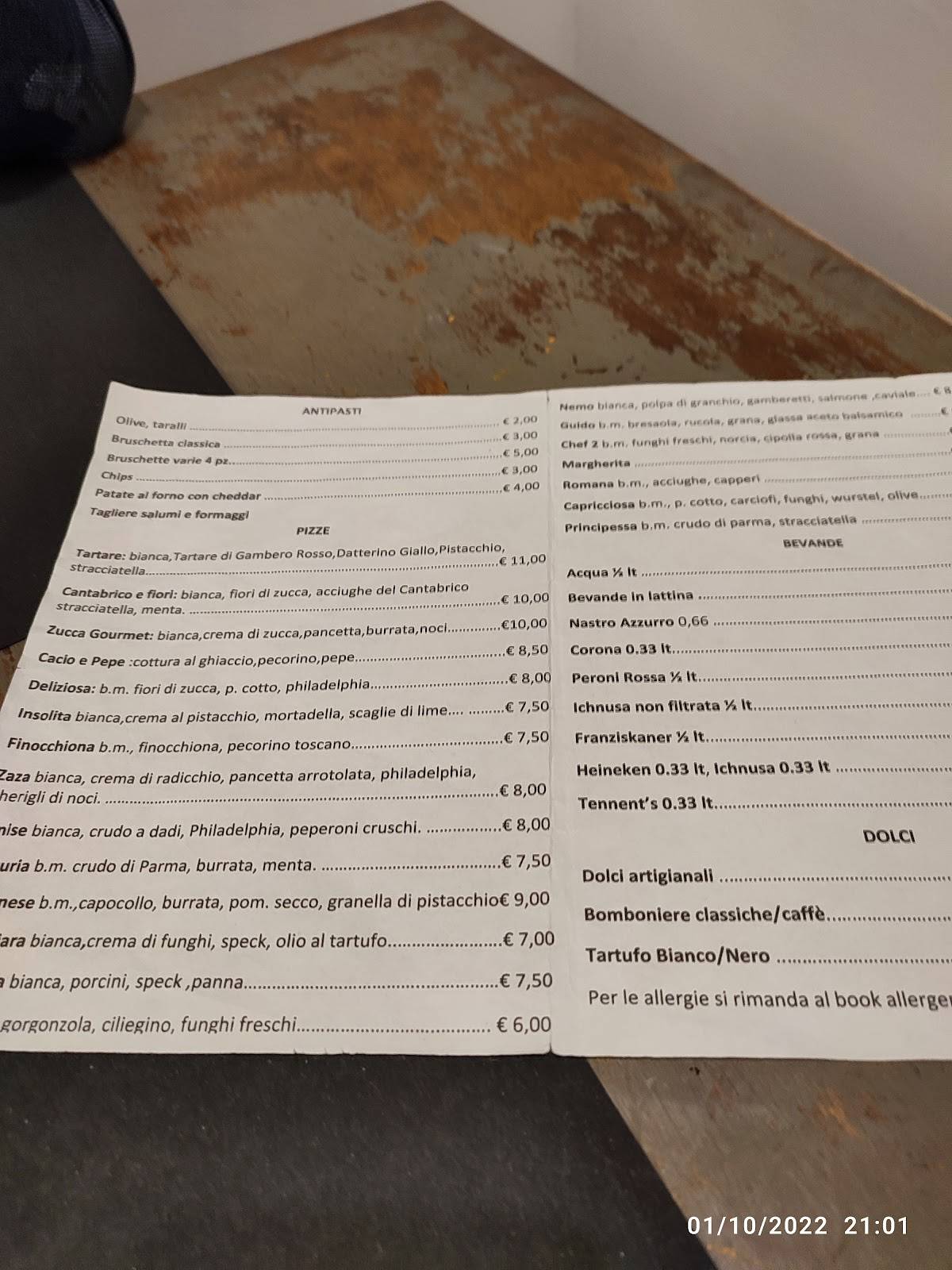 Menu di LO CHEF 