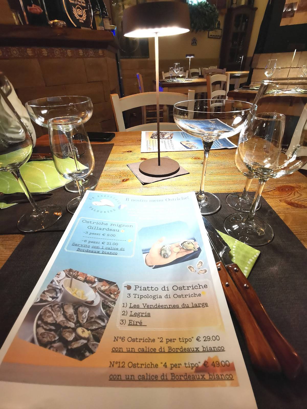 Menu di La Brasserie Valderice 