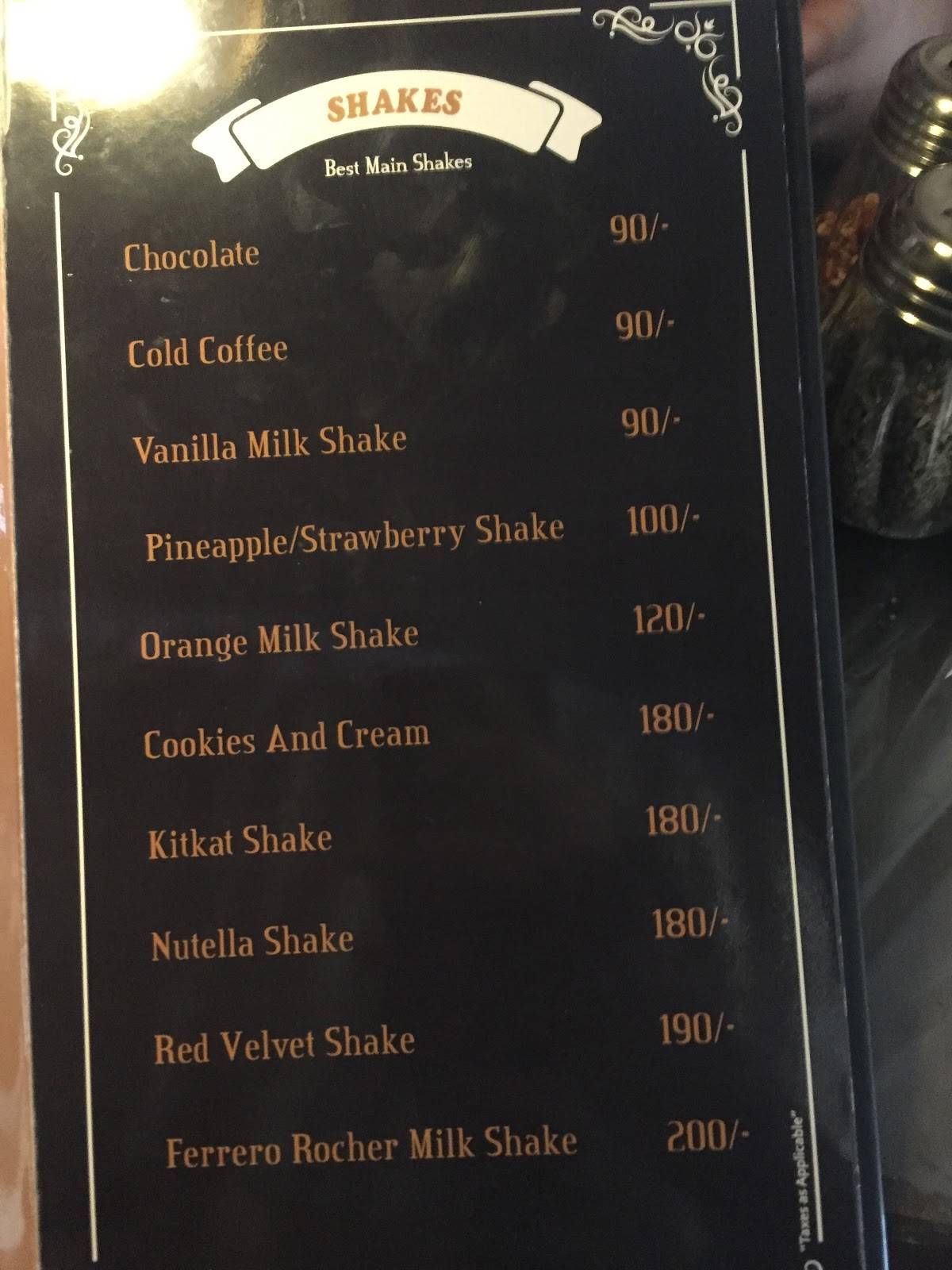 La' Dude Cafe & Resto menu