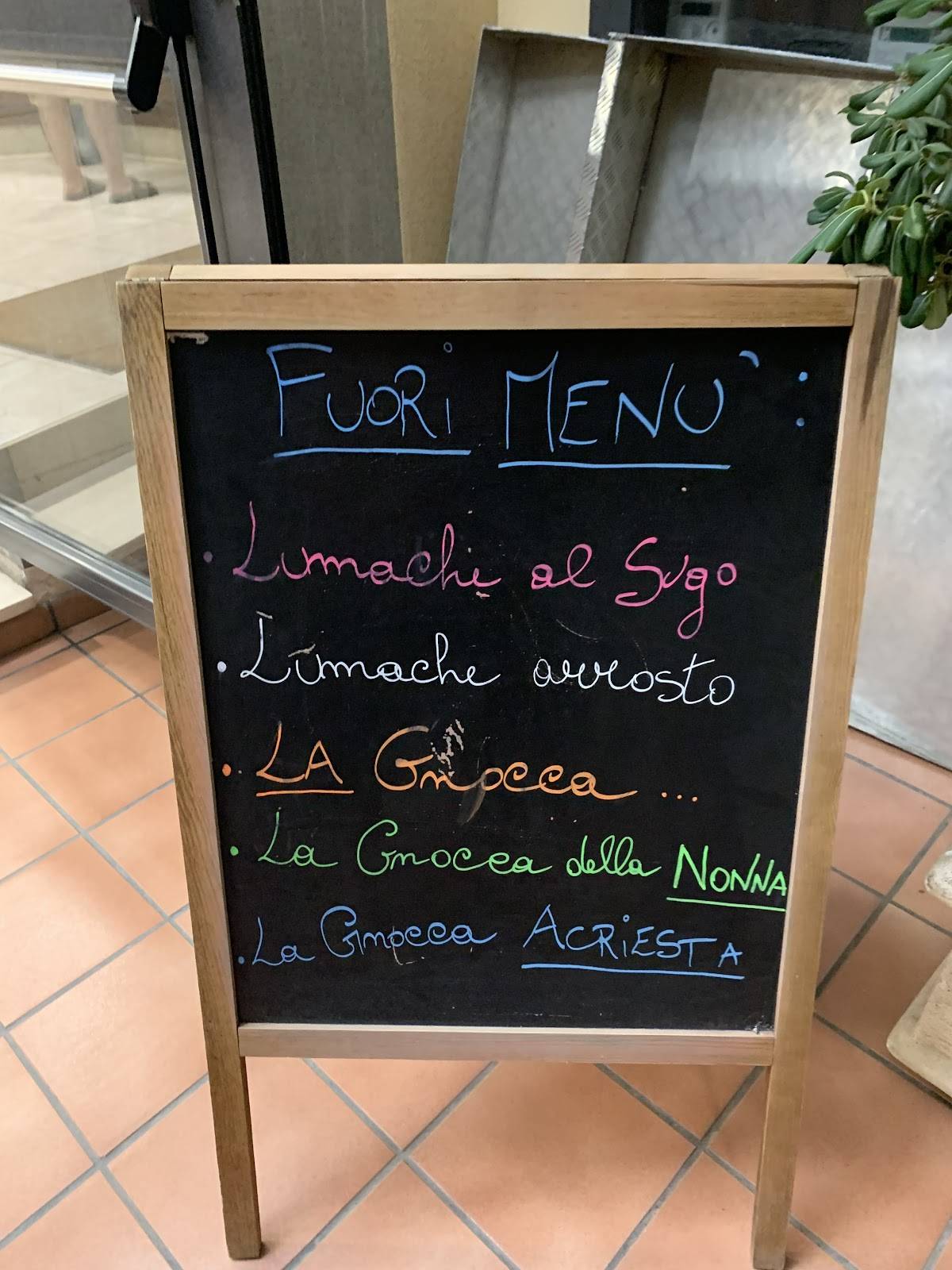 Menu di La Piccola Rudie 