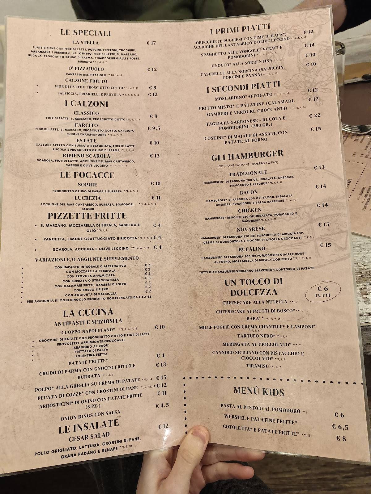 Menu di La Torre Pizza e Gril 