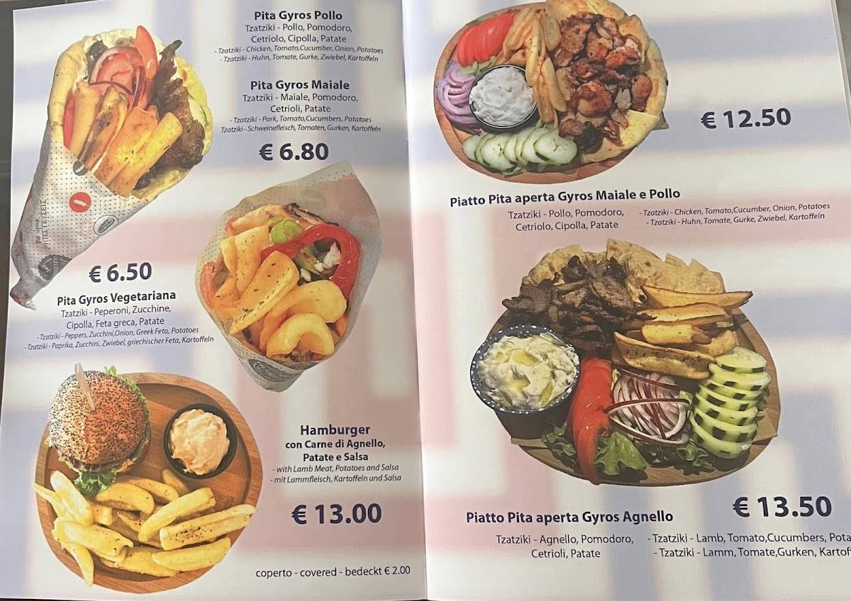 Menu di L'angolo Greco 